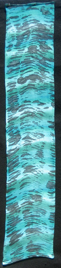 Turquoise Shade Silk Scarf